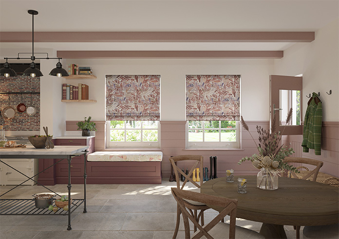 Acer, Mauve - Twist&Fit Roman Blind - Image 8